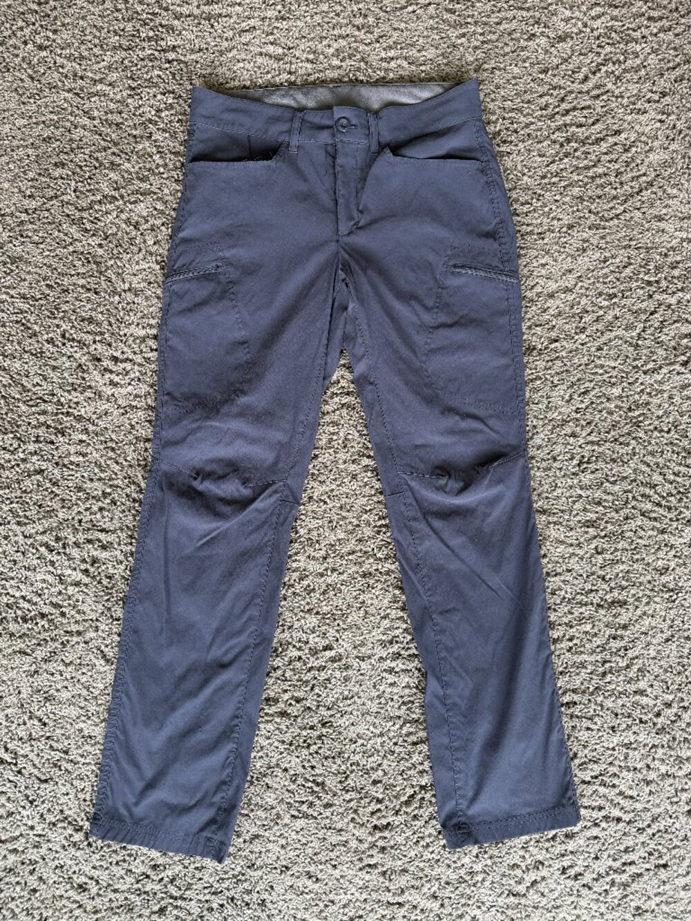 Eddie Bauer Pants Mens 32x32 Cargo Nylon Stretch Hiking Camping Outdoor Navy